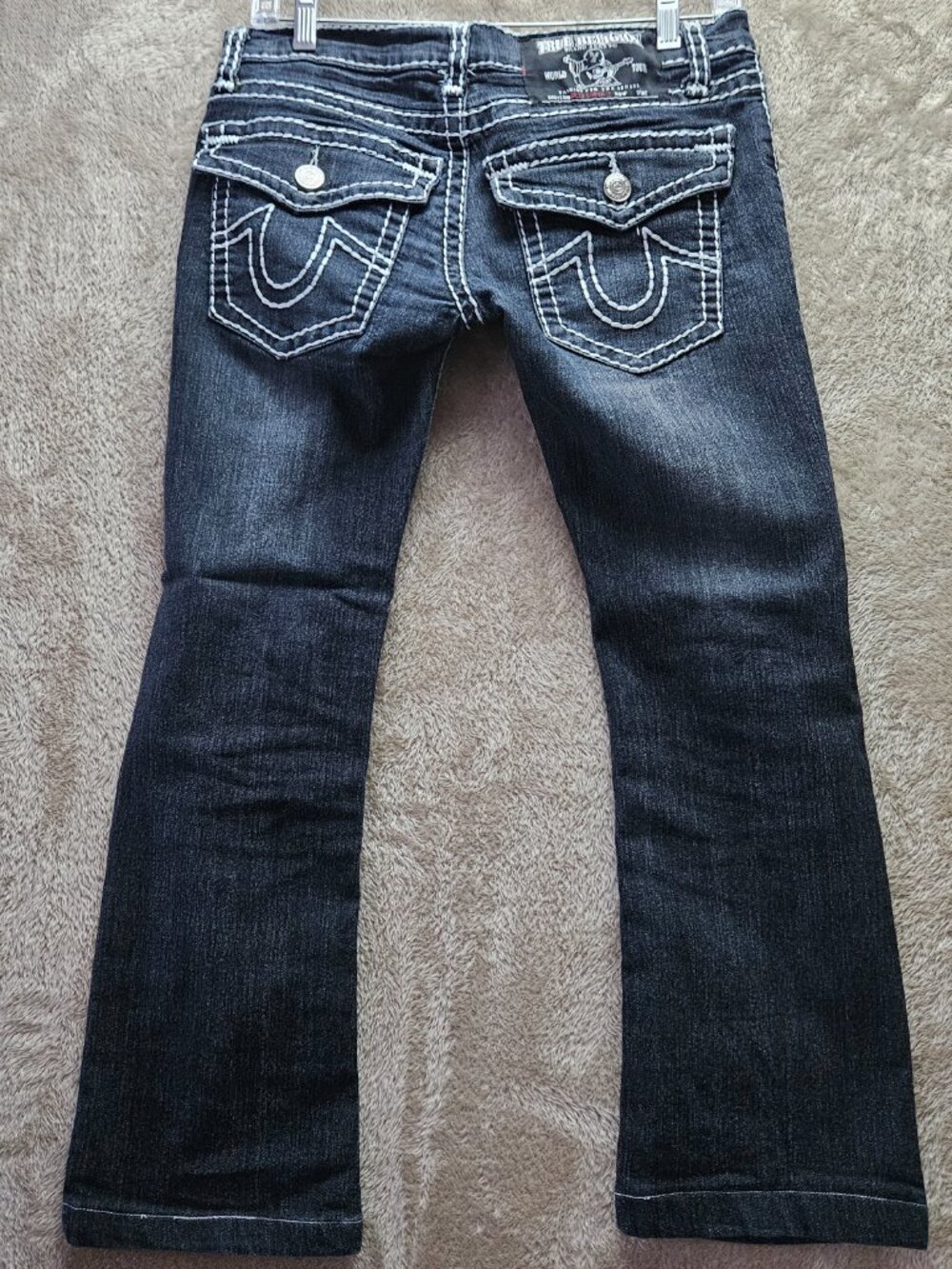True Religion Billy Super T Jeans Made in USA Denim Signature Contrast Stitching - Picture 3 of 15